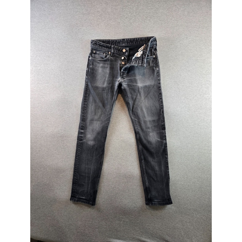 Buck Mason Men Ford Standard 31 x 34 Black Faded 13oz DBL Dipped Denim